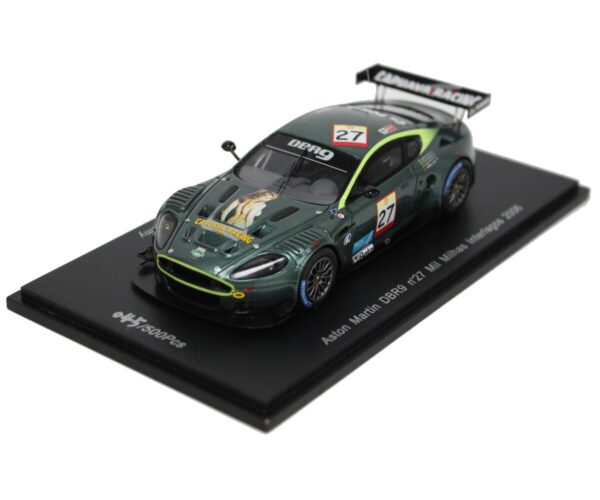 Aston Martin DB9 A. Diniz T. Kanaan R. Boesel P. Lamy No. 27 Mil Milhas Interlagos 2006 1 to 43 scale Spark Resin Model