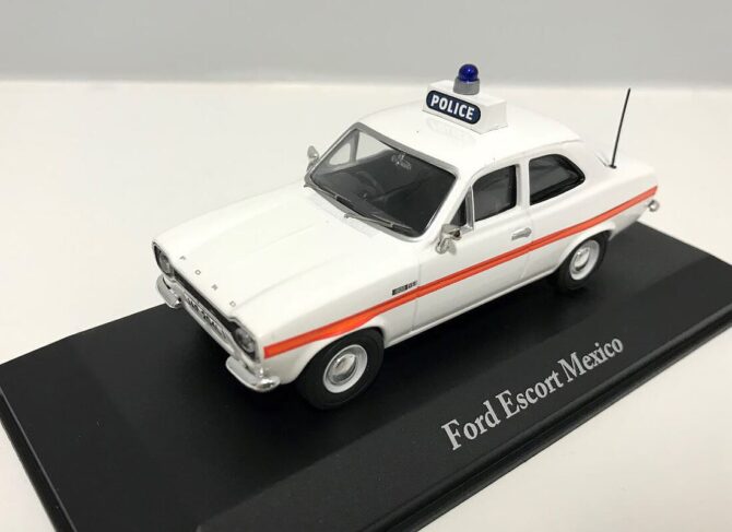 Ford Escort Mexico British Police 1 to 43 scale Ex Mag Diecast Model Car