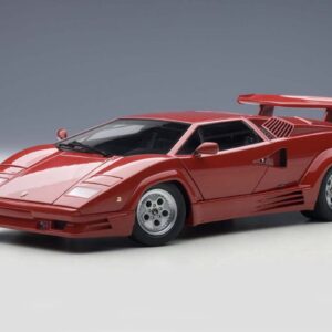 Lamborghini Countach with Rear Spoiler 25th Anniversary Edition 1 to 18 scale AUTOart Diecast Model Car