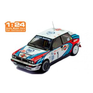 Lancia Delta Integrale 16V Martini Monte Carlo Rally 1990 1 to 24 scale IXO Diecast Model Rally Car