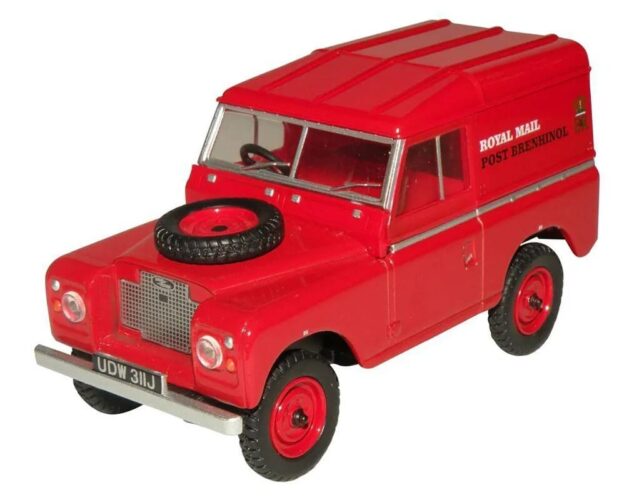 Land Rover Series IIA SWB Hard Top Royal Mail PO Recovery 1970 1 to 43 scale Oxford Diecast Diecast Model