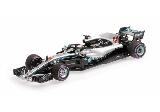 Mercedes AMG Lewis Hamilton Mexican GP 2018 1 to 43 scale Minichamps Resin Model