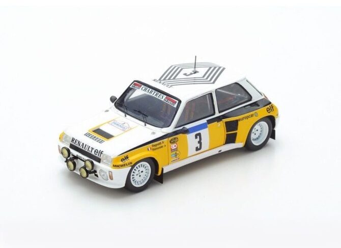 Renault 5 Turbo Winner Tour de France 1984 1 to 43 scale Spark Resin Model