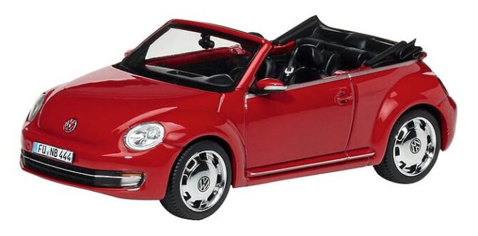 VW Beetle Cabrio 1 to 43 scale Schuco Diecast Model Car