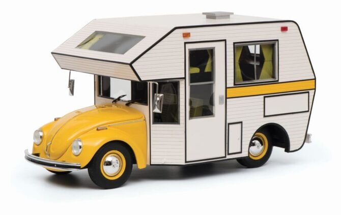 VW Beetle Motorhome 1 to 18 scale Schuco Resin Model Car